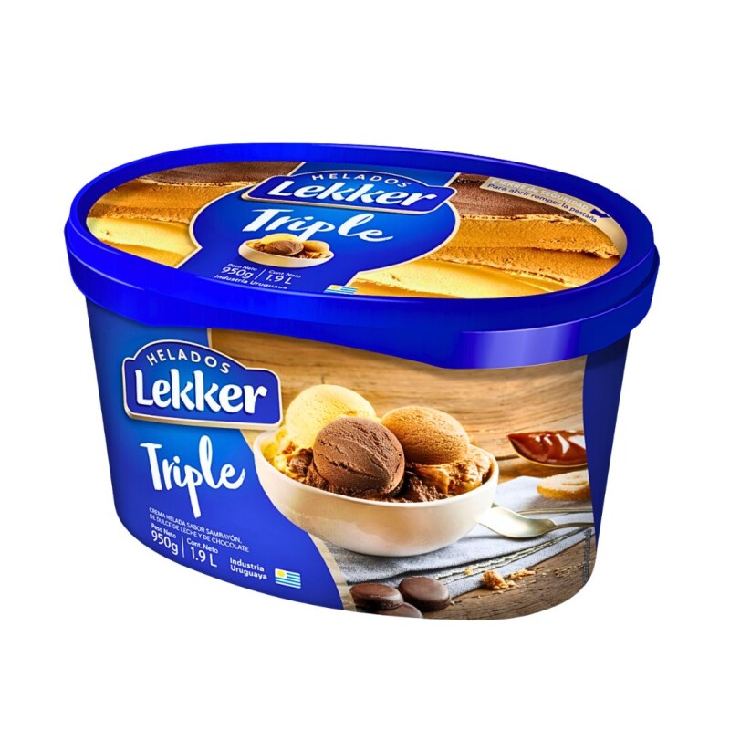 Helado Sambayón, DDL y Chocolate Lekker - 1,9 lt Helado Sambayón, DDL y Chocolate Lekker - 1,9 lt