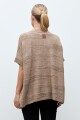 Capa tejida beige melange