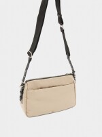 Bolso Bandolera De Nylon Con Colgante crudo