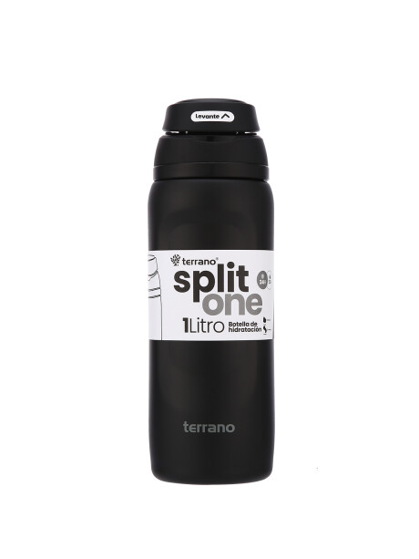 BOTELLA TERMICA SPLIT ONE POP UP 1LT. Negro