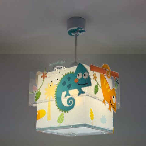 Lámpara colgante infantil HAPPY JUNGLE flúor DA0228