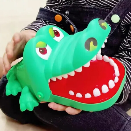 Juego Cocodrilo Mordedor Saca Dientes Muelas Verde