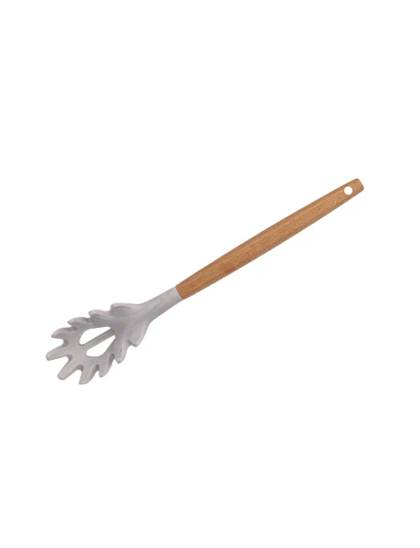 CUCHARA PASTA SILICONA MANGO ACACIA MARBLE 31CM CUCHARA PASTA SILICONA MANGO ACACIA MARBLE 31CM