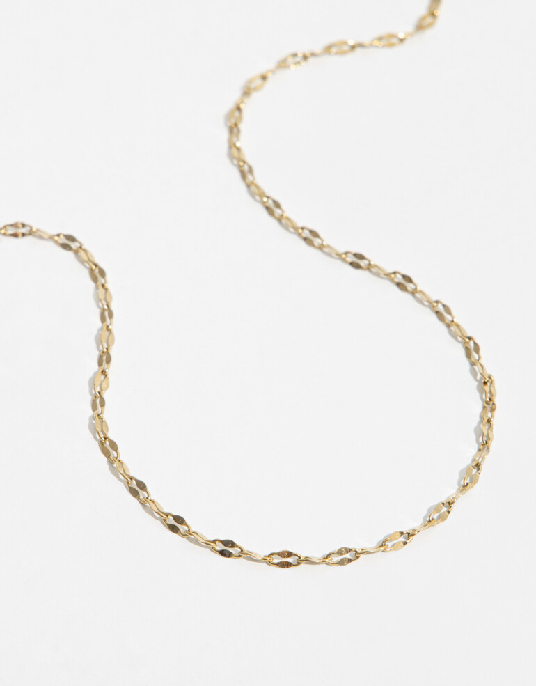 Collares Cortos Metal Collar Corto De Acero - Dorado