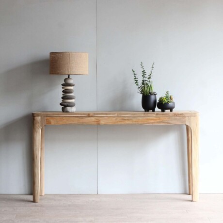 CONSOLA MADERA NATURAL-BEIGE RENÉ NATURAL