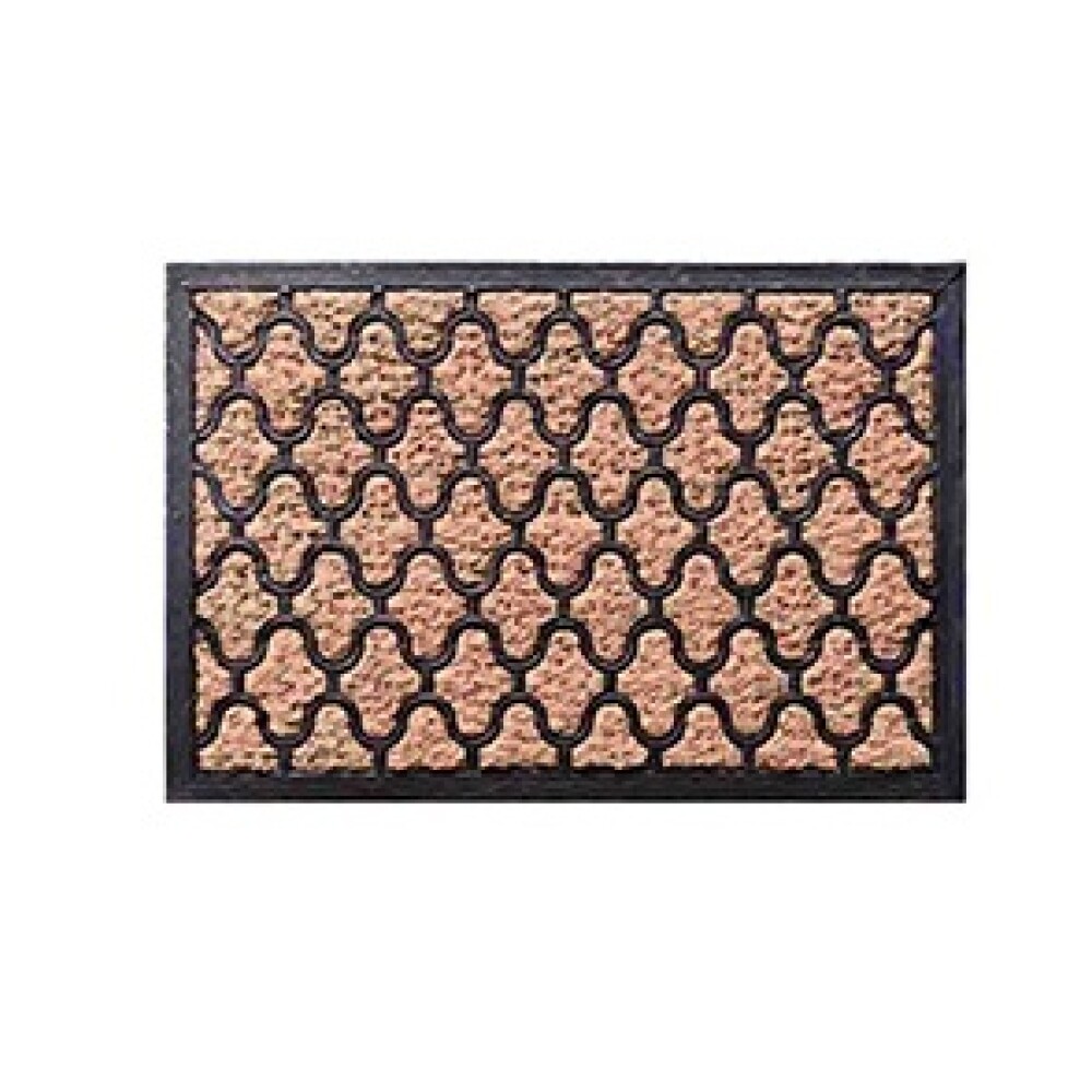 FELPUDO COCO/GOMA 40X60CM H.1CM ENTRAMADO FLOR FELPUDO COCO/GOMA 40X60CM H.1CM ENTRAMADO FLOR