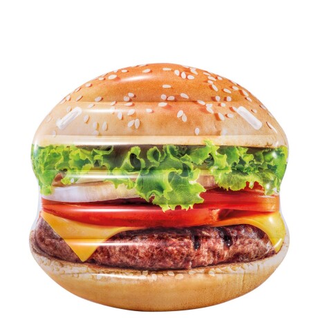 INTEX ESTERA FLOTANTE HAMBURGUESA IMPRESIÓN REALISTICA 145CM X 142 CMS Intex Estera Flotante Hamburguesa Impresión Realistica 145cm X 142 Cms