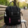 Mochila Trendy con Porta notebook y bolsillo de termo Negro
