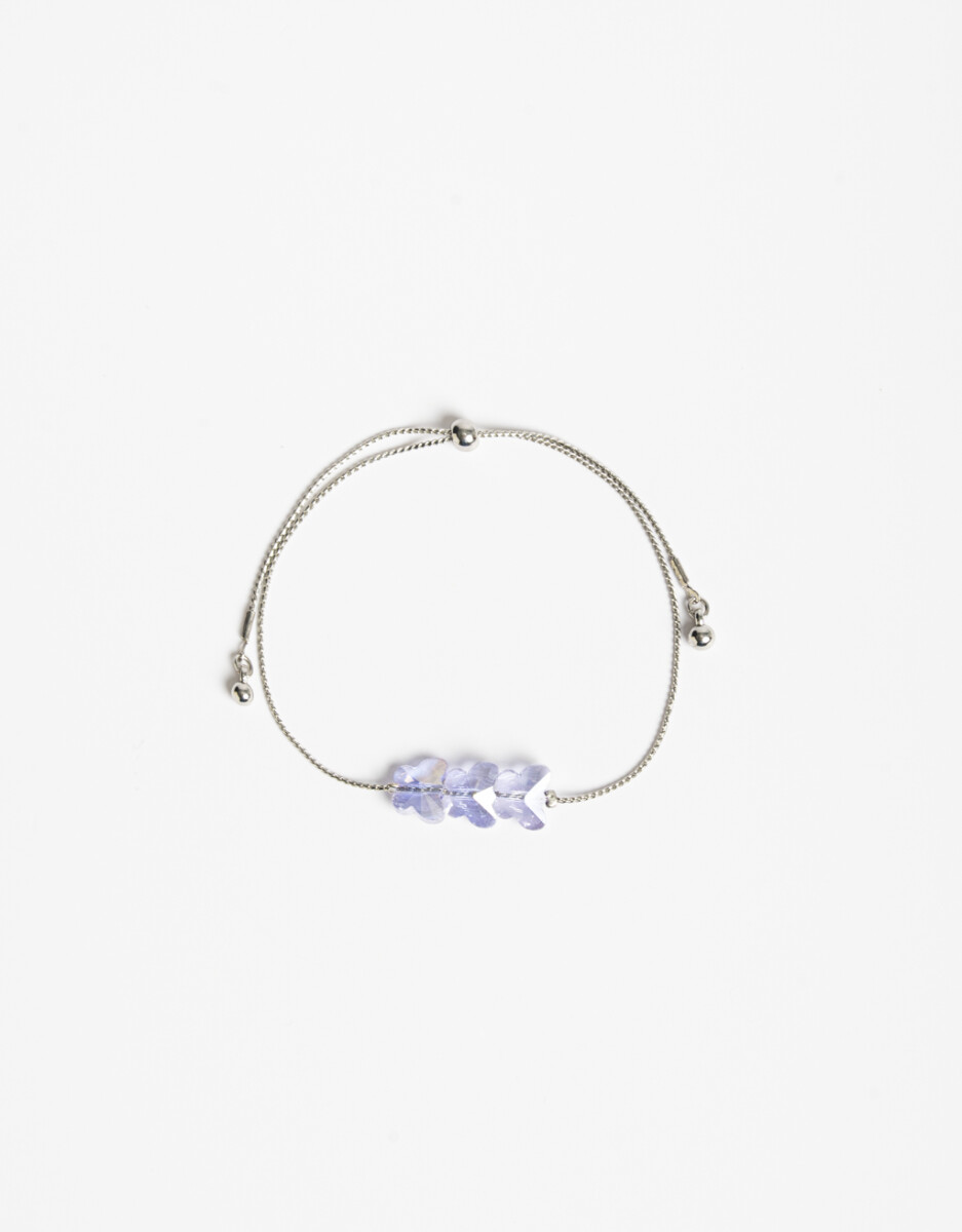 Pulsera Flexible Con Mariposas 