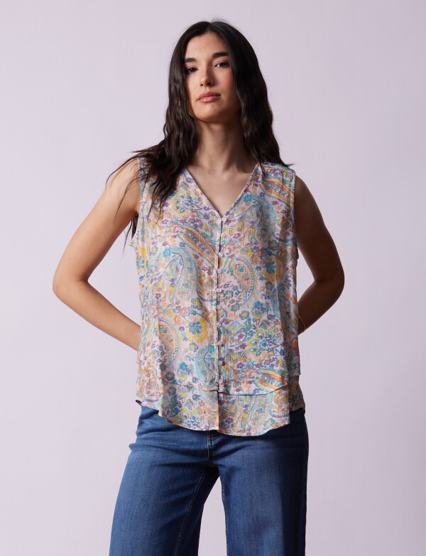 Blusa Printed ROSA/MULTI