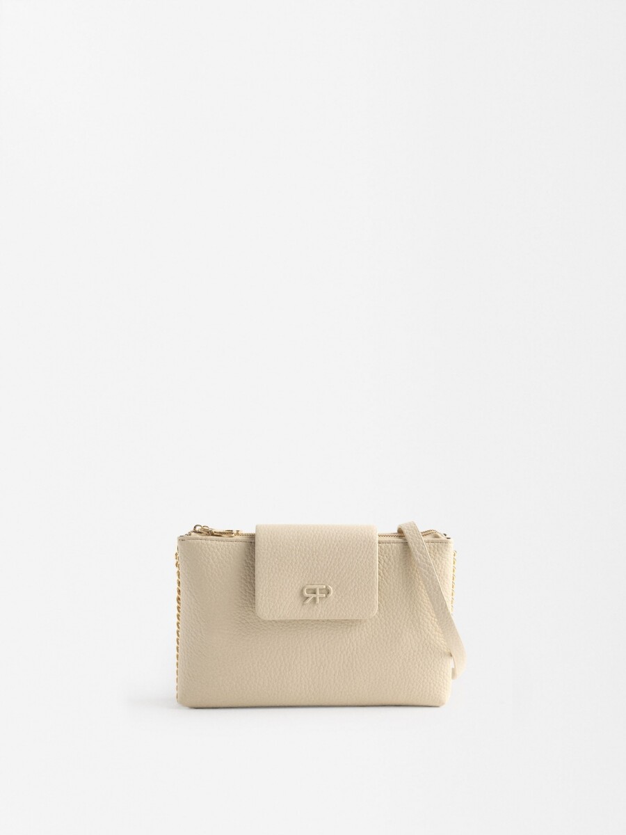 Bolso Bandolera Doble crudo