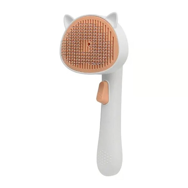 Cepillo Peine Autolimpiante Mascotas Perro Gatos Quita Pelos Variante Color Rosa