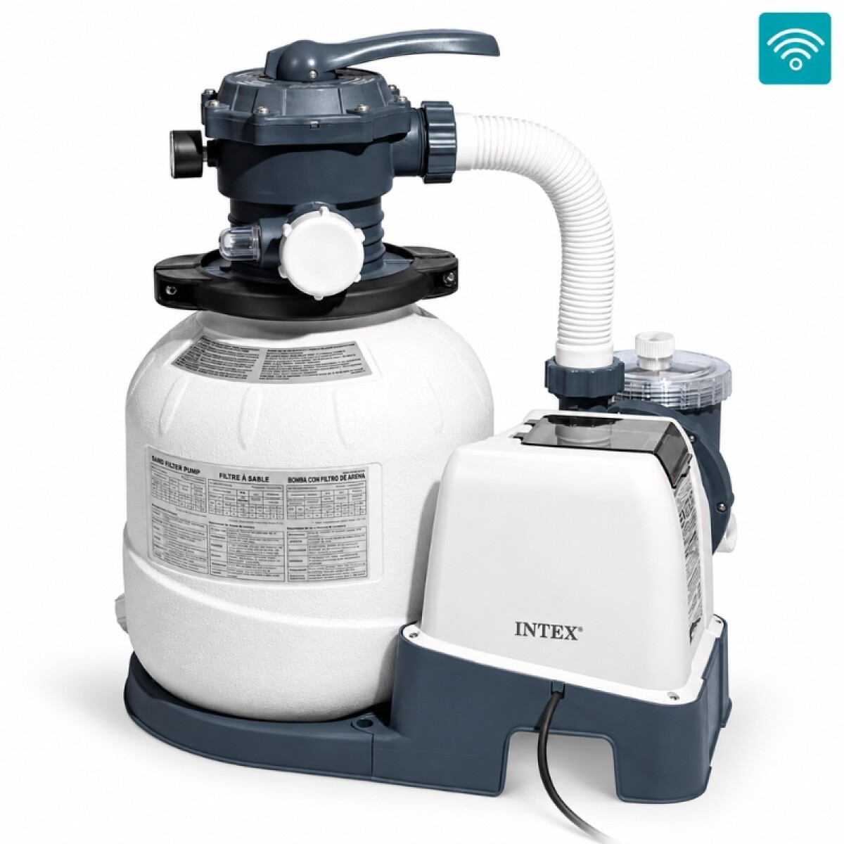 INTEX BOMBA FILTRO ARENA PARA PISCINA SX2100 PLUS WIFI 7900 L/H 0.3HP 23KGS 