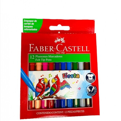 MARCADOR FABER CASTELL FIESTA FINO X 12 MARCADOR FABER CASTELL FIESTA FINO X 12