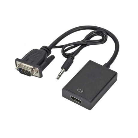 Conversor VGA Macho y audio a HDMI Hembra | Anbyte 4517