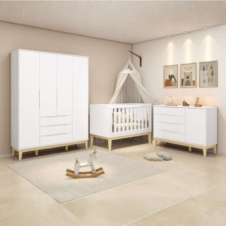 Cuna Convertible Beb Noah Blanco