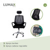 Silla Ejecutiva ergonómico Lumax Mesh Barcelona Negro