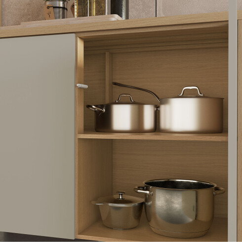 BAJO MESADA 2 PUERTAS 120CM COCINA MDF CONDESSA BEIGE GAMAS DE BEIGE