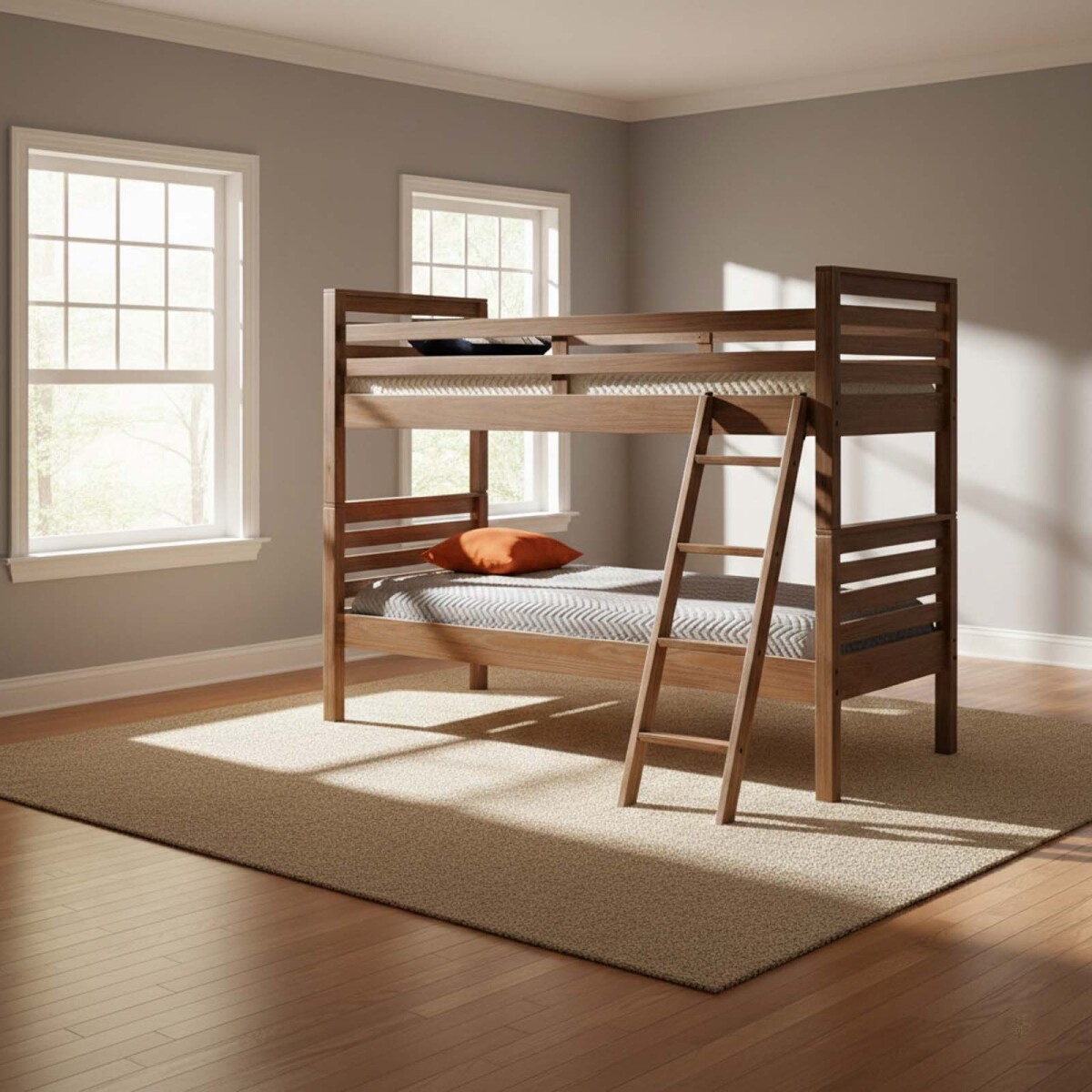 CAMA CUCHETA - MADERA MARRON MONTAUK 