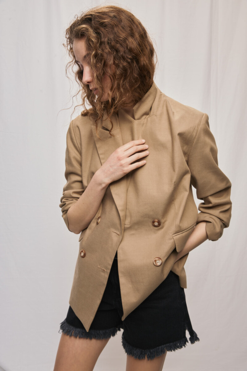 BLAZER VECTOR CAFÉ Café