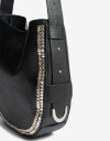 Saca Cartera Formato Saca Con Tachas - Negro