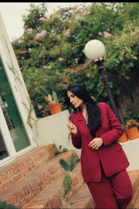 Blazer Emily Bordeaux