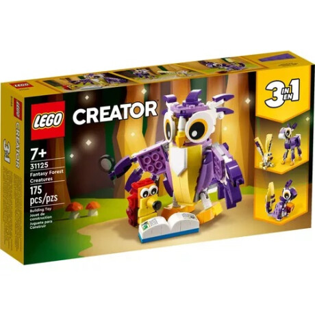 Lego Creator 3en1 Criaturas Fantásticas Del Bosque 31125 Lego Creator 3en1 Criaturas Fantásticas Del Bosque 31125