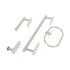 Set Accesorios De Baño Rollo Toalla Percha Juego 4 Piezas Adhesivo Acero Inoxidable Imback Color Plateado Set Accesorios De Baño Rollo Toalla Percha Juego 4 Piezas Adhesivo Acero Inoxidable Imback Color Plateado