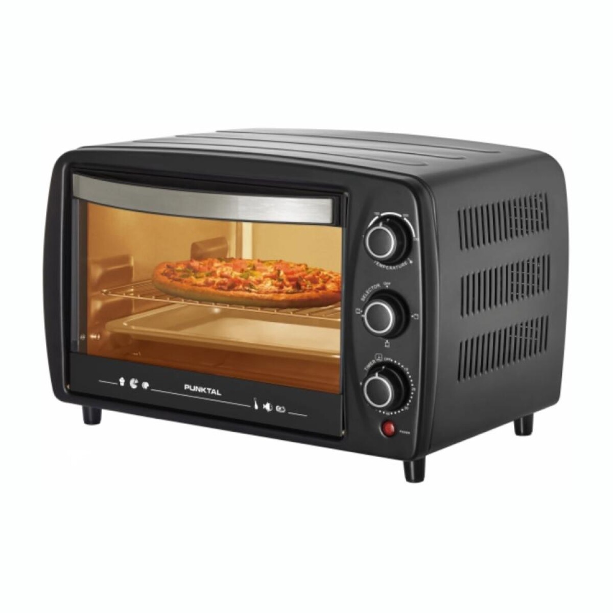 Horno Eléctrico PUNKTAL 120A 1200W Capacidad 16Lt 