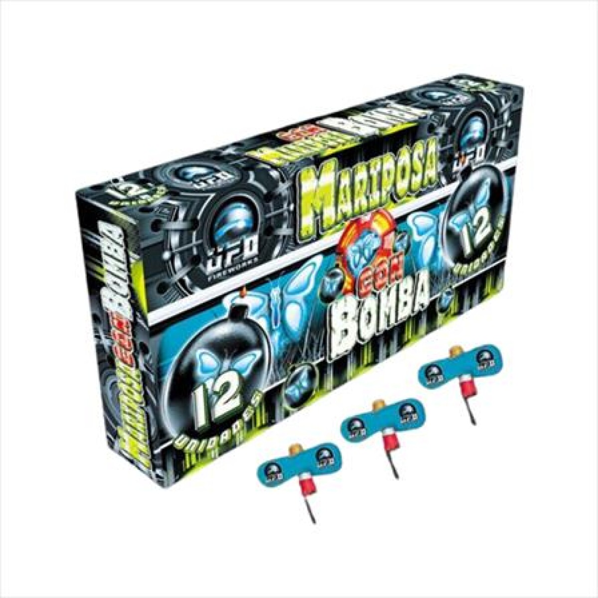 MARIPOSA C/BOMBA UFO DISP. X12 