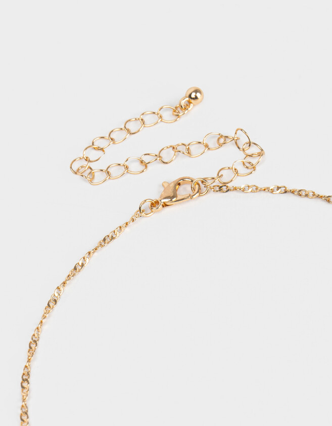 Cadena Corta con Dije Con Mariposas Cadena Con Dije De Mariposa - Dorado