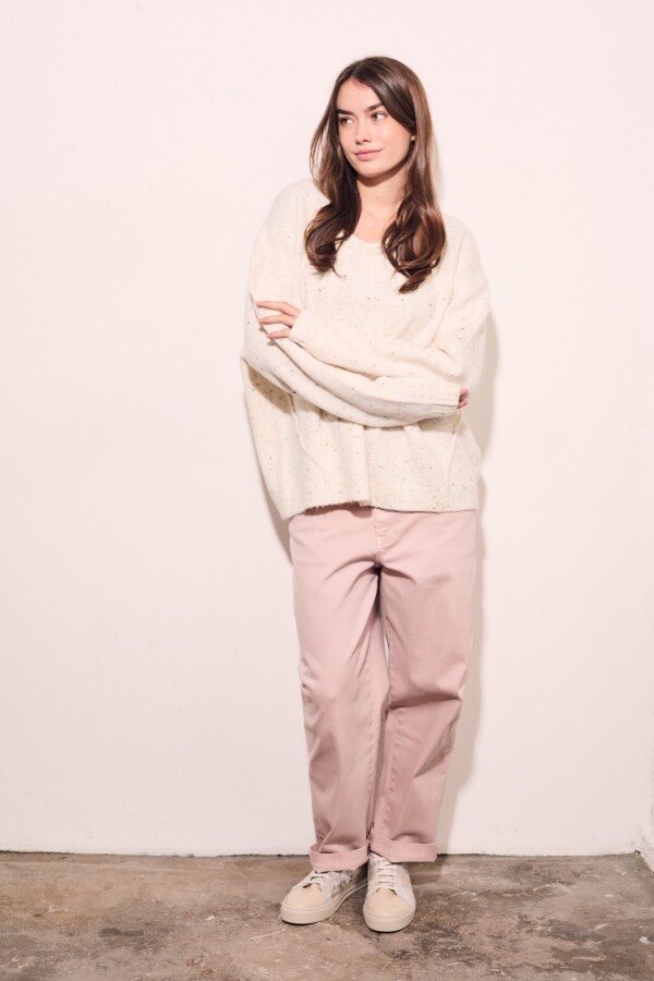 Sweater Bouttonne Nácar