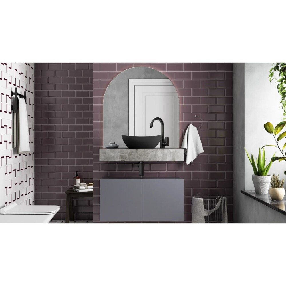 Mesada suspendida en porcelanato PERI 80 Gris Pulido y bacha de loza Mesada Suspendida En Porcelanato Peri 80 Gris Pulido Y Bacha De Loza