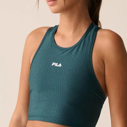 Top Deportivo Fila Train Long Elastic II Verde