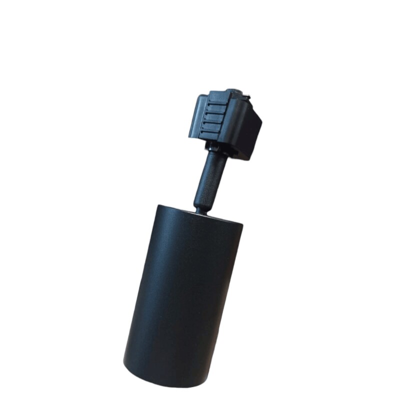 CABEZAL P/ RIEL MONOFASICO 1L GU10/MR16 NEGRO H10CM CABEZAL P/ RIEL MONOFASICO 1L GU10/MR16 NEGRO H10CM