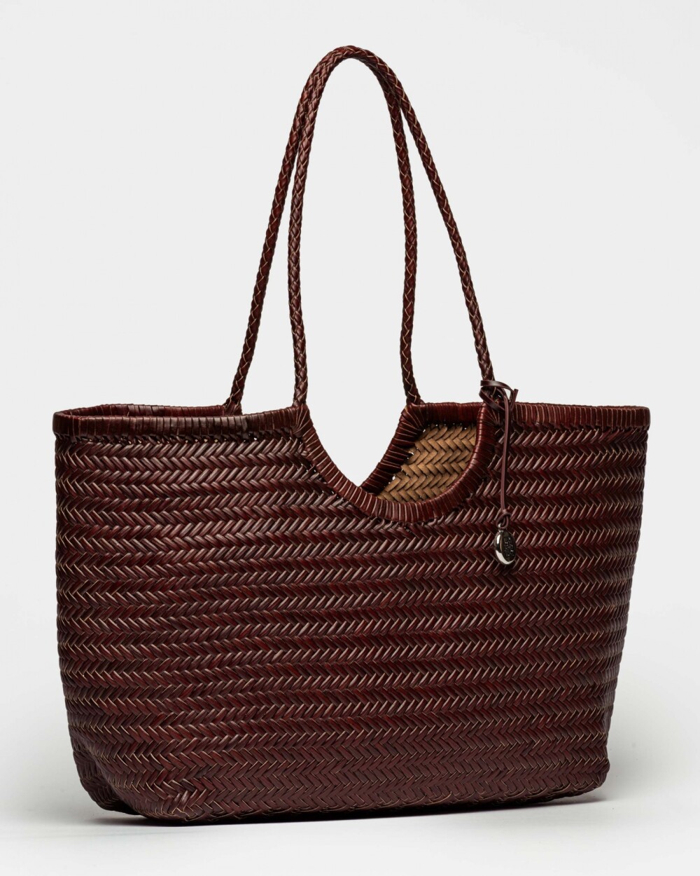 Bolso Ipanema en cuero curtido natural Chocolate