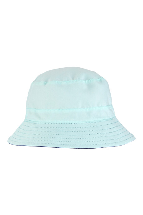 Gorro reversible con protección UPF 50+, verde y azul Gorro reversible con protección UPF 50+, verde y azul