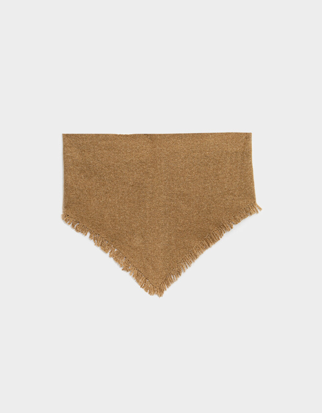 Bufandas Bufanda Formato Bandana - Marron Beige