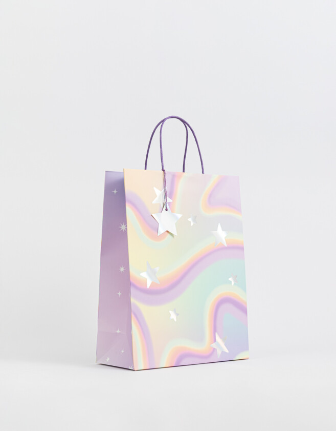 Accesorios Regalos Holografico Bolsa De Regalo Tamaño Grande - Holografico