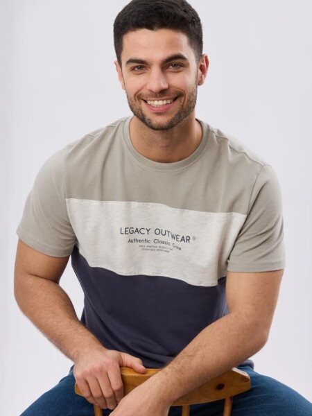 T-SHIRT LEGACY 6166 M.C outwear BEI AZU