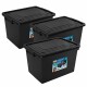 Set x3 Caja Organizadora 56 Lts NEGRO