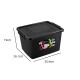 Set x6 Caja organizadora 20lts NEGRO