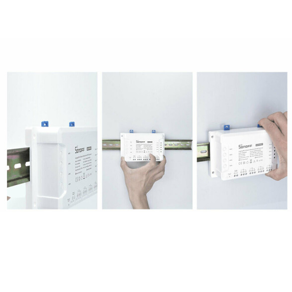 Interruptor inteligente WIFI 4CHR3 p/riel SONOFF SO0115