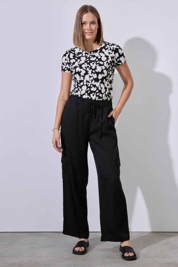 Pantalon Cargo NEGRO