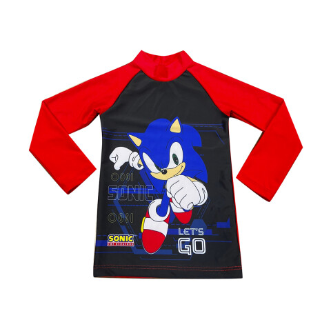 Remera UV Malla Infantil Sonic Varios Talles U