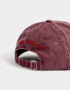 Caps Denim Gorra Efecto Lavado Bordada - Rojo Medio