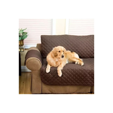 Funda Cobertora Reversible Para Sofa Sillon 1 persona Marrón Marrón