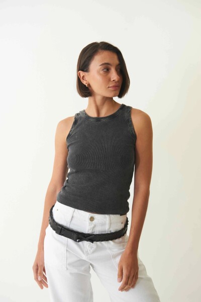 Musculosa Basic Gris
