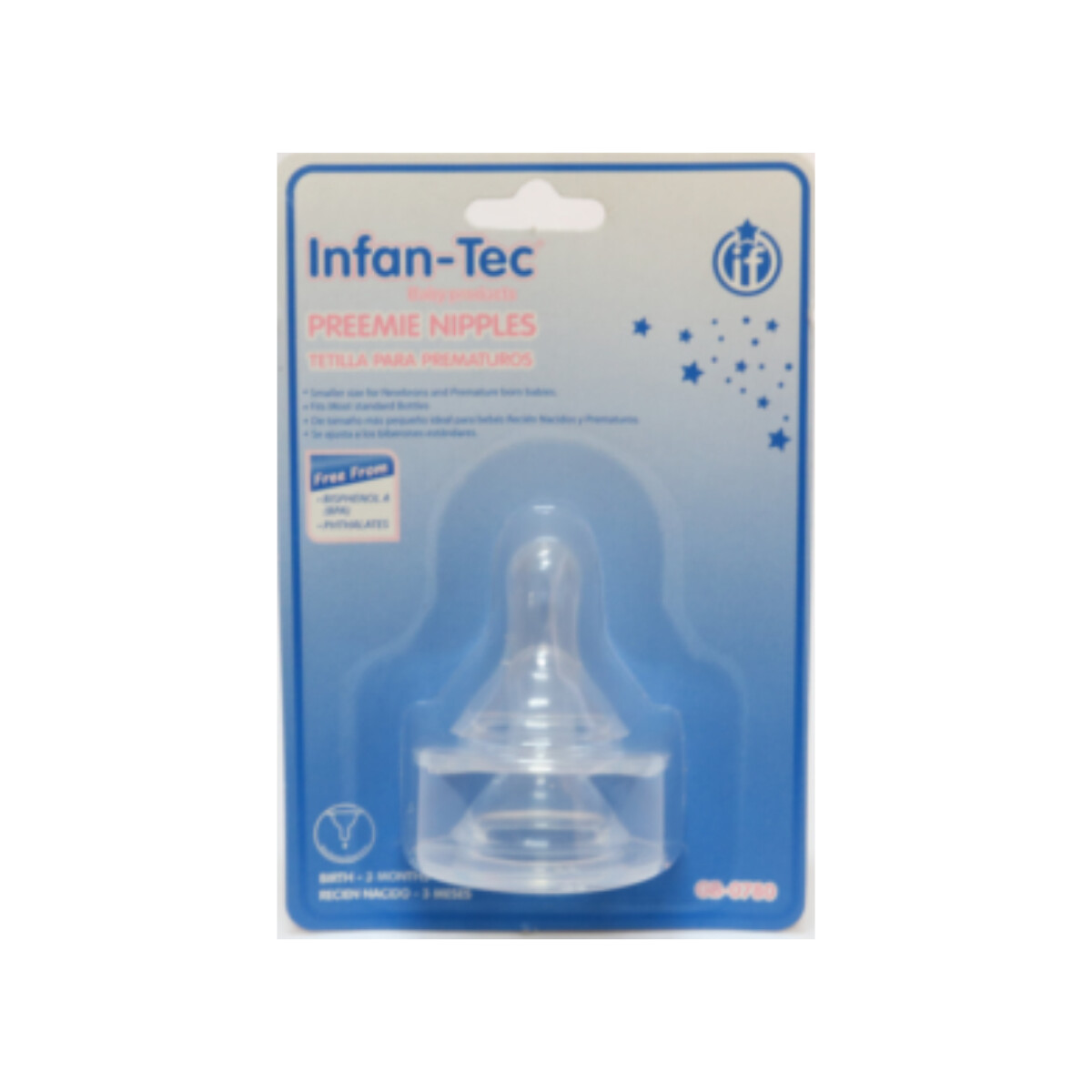 Tetinas de Silicona para Prematuro x2 – Infan-Tec 