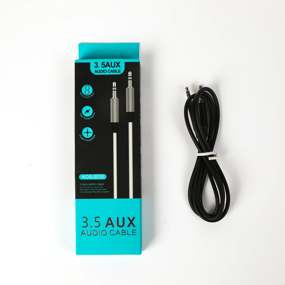 CABLE DE AUDIO AUXILIAR KOS-2010 3.5 JACK 1 METRO 
